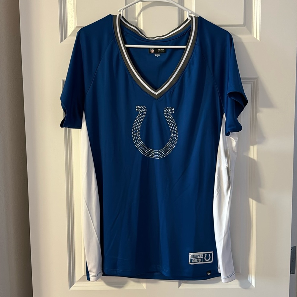 NWT women’s NFL Colts tee rhinestone XL